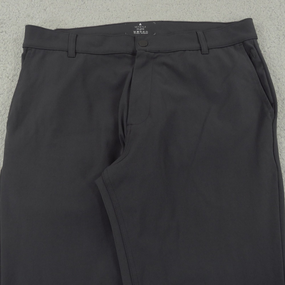 Seagale Mens XXL Grey Performance Chinos Stretch Commuter Pants 36x27